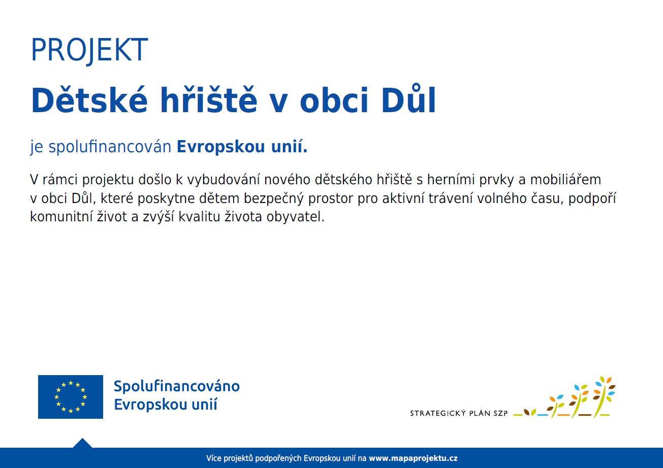 SZIF publicita - dětské hřiště