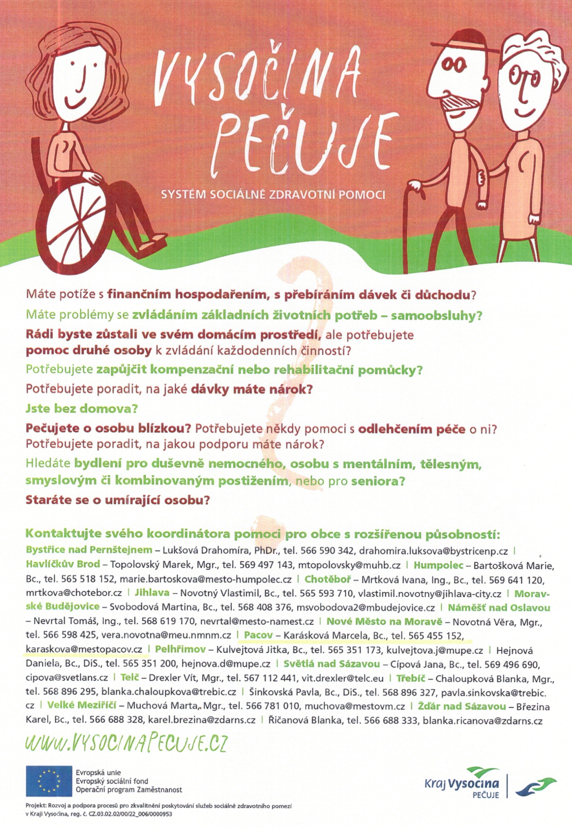 Vysočina pečuje