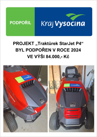Traktůrek StarJet P4